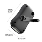 Crank Flashlight, Emergency Rechargeable LED Flashlight, Portable Camping Light, Self Powered Rechargeable Flashlight for Outdoor Mountaineering Backpack Hiking As Show white