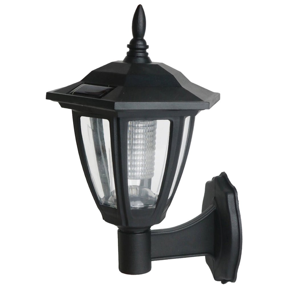 Solar Powered Wall Lanterns Outdoor, Dusk to Dawn Motion Sensor LED Sconce Lights Waterproof, Exterior Front Porch Security Lamps for Wall Mount Patio Fence Cold White Black