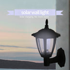 Solar Powered Wall Lanterns Outdoor, Dusk to Dawn Motion Sensor LED Sconce Lights Waterproof, Exterior Front Porch Security Lamps for Wall Mount Patio Fence Cold White Black