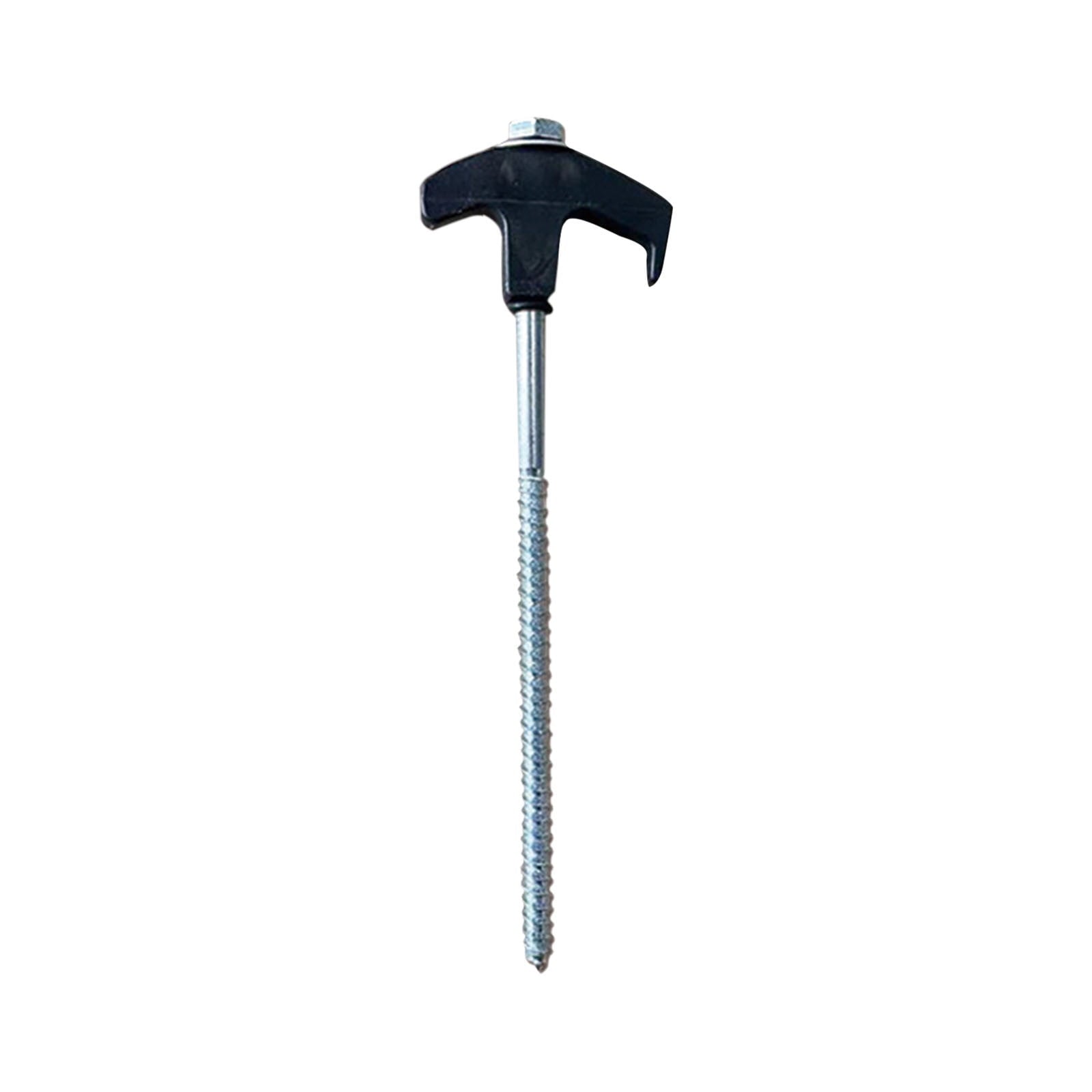 Tent Stakes Heavy Duty, 8 Inch Screw in Tent Stakes, Ground Anchors Screw in, Tent Pegs Camping Stakes, Metal Threaded Tent Spikes 8 pc Green