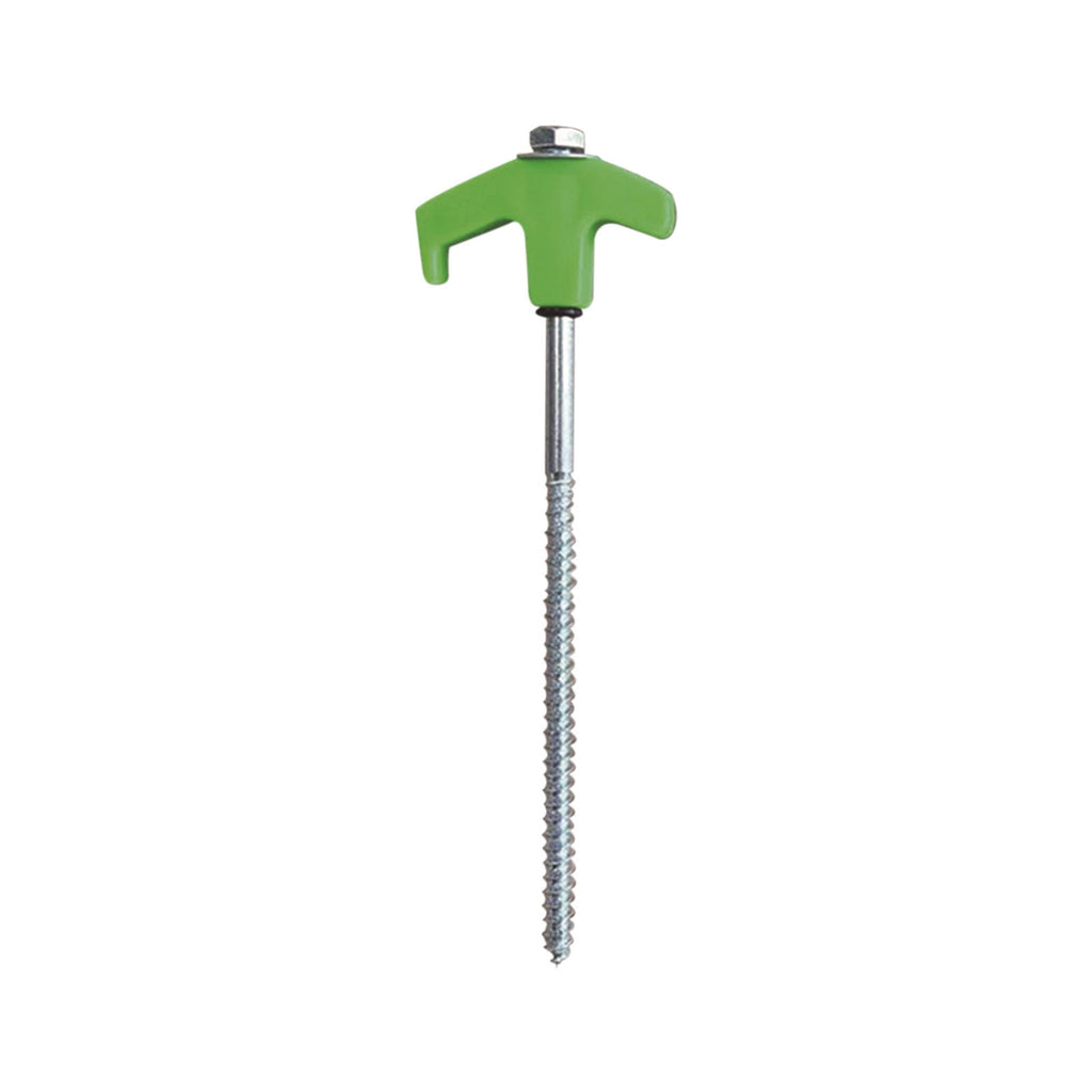 Tent Stakes Heavy Duty, 8 Inch Screw in Tent Stakes, Ground Anchors Screw in, Tent Pegs Camping Stakes, Metal Threaded Tent Spikes 4 pc White