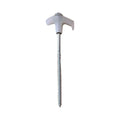 Tent Stakes Heavy Duty, 8 Inch Screw in Tent Stakes, Ground Anchors Screw in, Tent Pegs Camping Stakes, Metal Threaded Tent Spikes 12 pc White