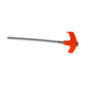 Tent Stakes Heavy Duty, 8 Inch Screw in Tent Stakes, Ground Anchors Screw in, Tent Pegs Camping Stakes, Metal Threaded Tent Spikes 1 pc colour