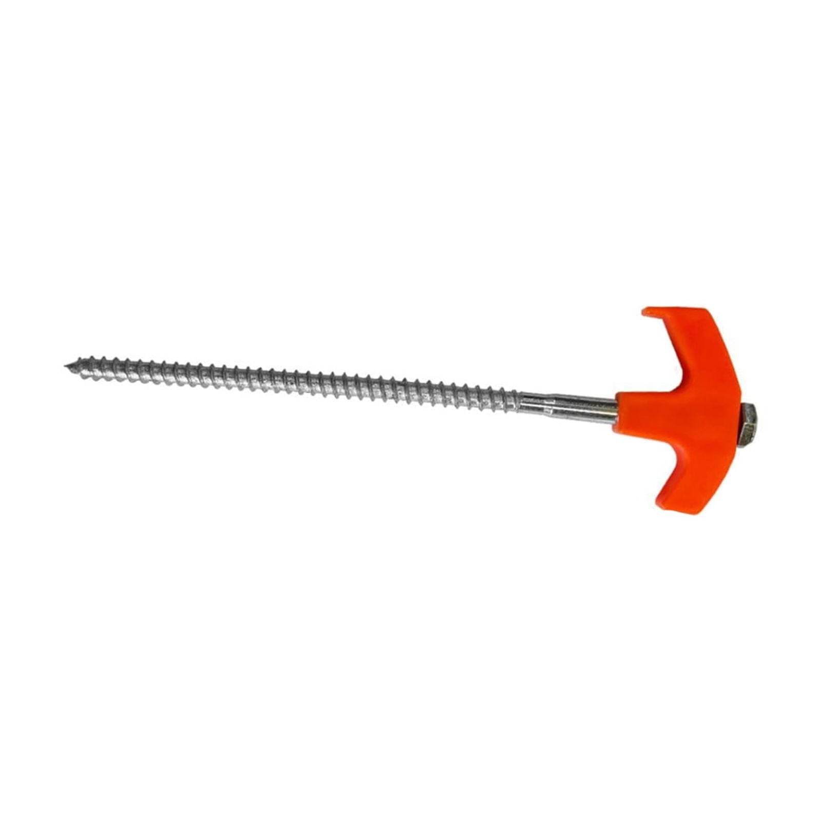 Tent Stakes Heavy Duty, 8 Inch Screw in Tent Stakes, Ground Anchors Screw in, Tent Pegs Camping Stakes, Metal Threaded Tent Spikes 1 pc colour