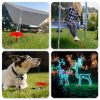 Tent Stakes Heavy Duty, 8 Inch Screw in Tent Stakes, Ground Anchors Screw in, Tent Pegs Camping Stakes, Metal Threaded Tent Spikes 1 pc colour