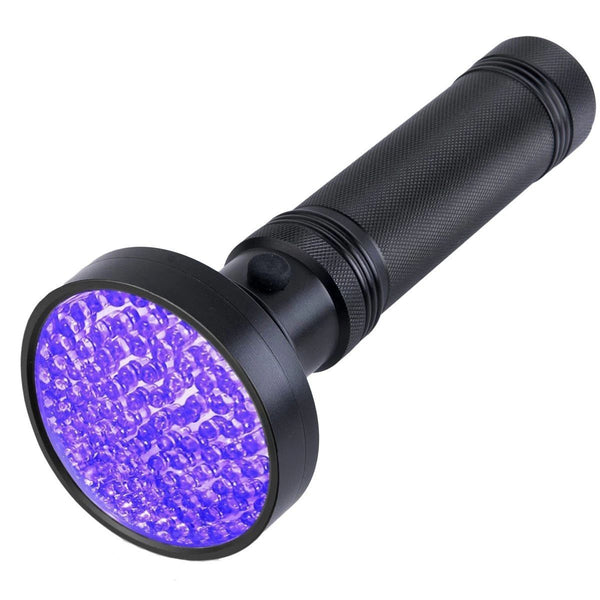 Ultraviolet Flashlights UV Detector, LED Flashlights  Pet Urine Detector for Cat Urine, Stains, Bed Bug, Batteries not Included (100-UV purple flashlight)