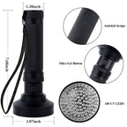 Ultraviolet Flashlights UV Detector, LED Flashlights  Pet Urine Detector for Cat Urine, Stains, Bed Bug, Batteries not Included (100-UV purple flashlight)