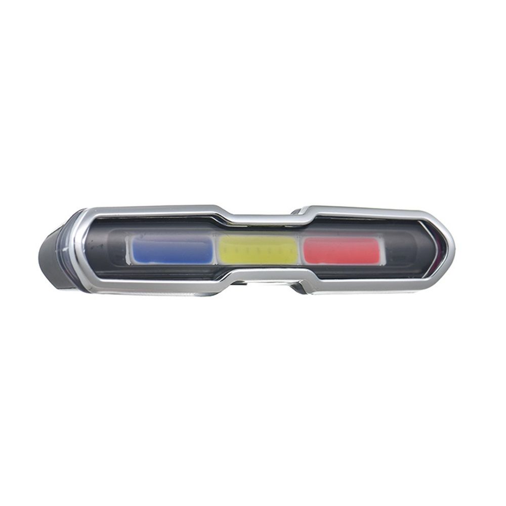 USB Rechargeable Tail Light, LED Night Cycling Bike Warning Rear Tail Light  for Cycling Safety(Red & Blue & White)