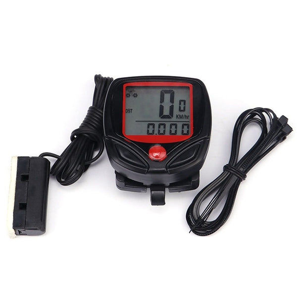Bicycle Speedometer Odometer Wireless Cycling Computers Waterproof Cycle Bike Computer with LCD Display & Multi-Functions