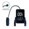 1 PCS Electric Bike Display Plastic+Metal 36V-72V Waterproof LCD Display NC-81F Electric Bike Panel Dashboard,Waterproof Connector, Black