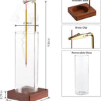 2 Pack Incense Holder for Sticks, Insence-Stick Holder Ash Catcher with Removable Glass [Anti-Ash Flying], Mess-Free Incense Burner, Perfect for Meditation Yoga Relaxation, Home Decor