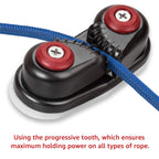 Cam Cleat Ball Bearing Fast Entry for Line Sizes Upto 86*39MM, Aluminum, Sailing Sailboat Kayak(3PCS)