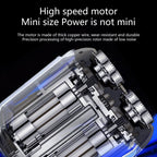 Mini Electric Shaver for Men and Women, Dual Head Portable Razor with Smart Sensor, Compact Travel Size Pocket Shaver, USB-C Rechargeable, Wet & Dry Waterproof, Low Noise, Easy to Clean