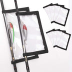 Fishing Lure Wraps 10 Packs Durable Clear PVC Lure Covers Keeps Fishing Safe Easily See Lures Fishing Hook Covers Bait Storage (10pcs 5L+5M)