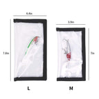 Fishing Lure Wraps 10 Packs Durable Clear PVC Lure Covers Keeps Fishing Safe Easily See Lures Fishing Hook Covers Bait Storage (10pcs 5L+5M)