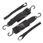Transom Tie Down Straps – Heavy-Duty Boat Trailer Straps for Bass Boats, Jet Skis & More, Secure Fit, Easy to Use - Marine Boat Accessories