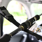 VRC Vehicle Rod Carrier, Car Fishing Rod Holder, 2 Nylon Straps 14.9 "*104.33", Fishing Pole Roof Rack Store 5 Poles Max, For vehicles with 4 Roof Grab Handles Only