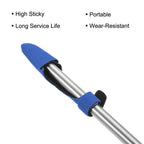 16 Pcs（8pairs blue） Fishing Rod Tip Cover and Tie, Cane Sleeve Protector Case Fastening Straps Accessories