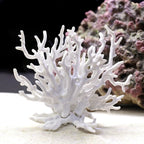 2pcs Artificial Aquarium Coral Ornament Plastic Fish Tank Plants Decoration for Aquarium Landscape （white+blue）