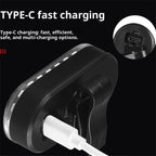 Bike Tail Light, Super Bright Cyclist Safety LED Warning Bike Flashlight,14 Modes Skateboard Light, Bicycle Rear Light Rechargeable & Waterproof, for Scooter Light Accessories