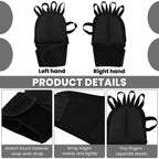 1 Pair Weighted Gloves for Tremors Hand Weight for Fine Motor Skills Hand Weighted Utensils Adjustable Weights Glove for Parkinson’s Essential Tremors Patients(Black)
