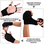 1 Pair Weighted Gloves for Tremors Hand Weight for Fine Motor Skills Hand Weighted Utensils Adjustable Weights Glove for Parkinson’s Essential Tremors Patients(Black)