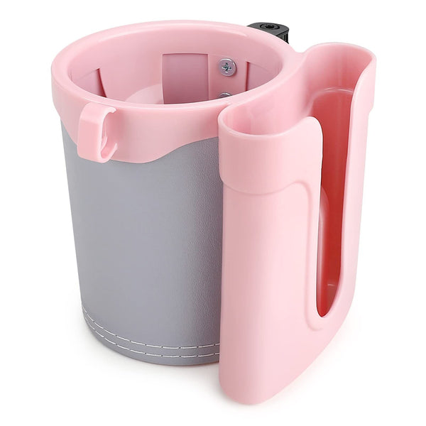 Bike Cup Holder with Cell Phone Holder Key Holder for Bicycle Motorcycle Scooter  Scooters, Grey Pink Grey Pink