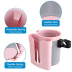 Bike Cup Holder with Cell Phone Holder Key Holder for Bicycle Motorcycle Scooter  Scooters, Grey Pink Grey Pink