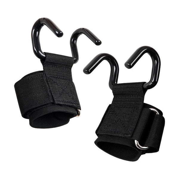Weight Lifting Hooks (Pair), Wrist Strap Hooks for Weightlifting, Adjustable Men and Women Gym Lifting Straps Hook for Pull-Ups, Deadlifts, Strength Training, and Fitness Workouts