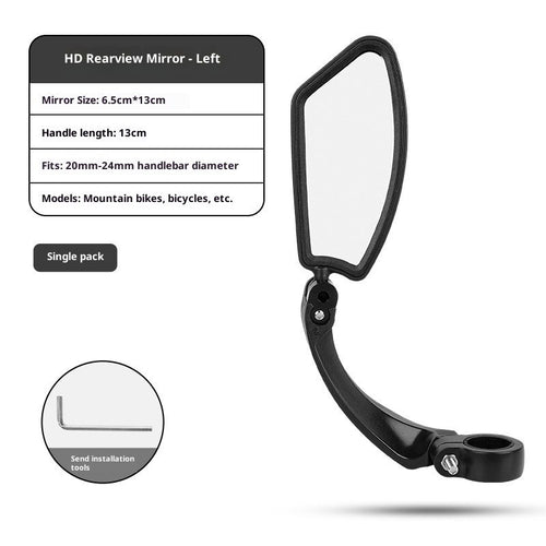 1 Pair Adjustable 360° Shatterproof Handlebar Bike Rear View Mirror