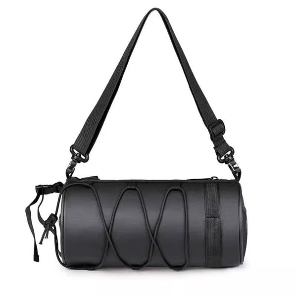 Bike Handlebar Bag Small Bicycle Handle Bar Bag Handy Front Bike Bags Handlebar Storage Pouch Pack with Shoulder Strap Little Mountain Road Bike Barrel Bag