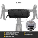 Bike Handlebar Bag Small Bicycle Handle Bar Bag Handy Front Bike Bags Handlebar Storage Pouch Pack with Shoulder Strap Little Mountain Road Bike Barrel Bag