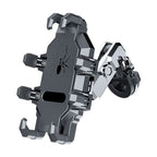 Motorcycle Phone Mount Holder - Motorcycle Cell Phone Mounts, Adjustable Bike Phone Holder,Black (handlebar model)