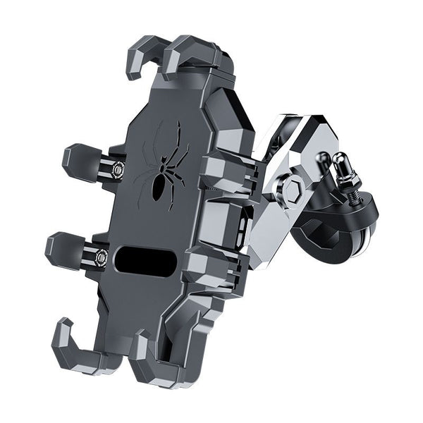 Motorcycle Phone Mount Holder - Motorcycle Cell Phone Mounts, Adjustable Bike Phone Holder,Black (handlebar model)