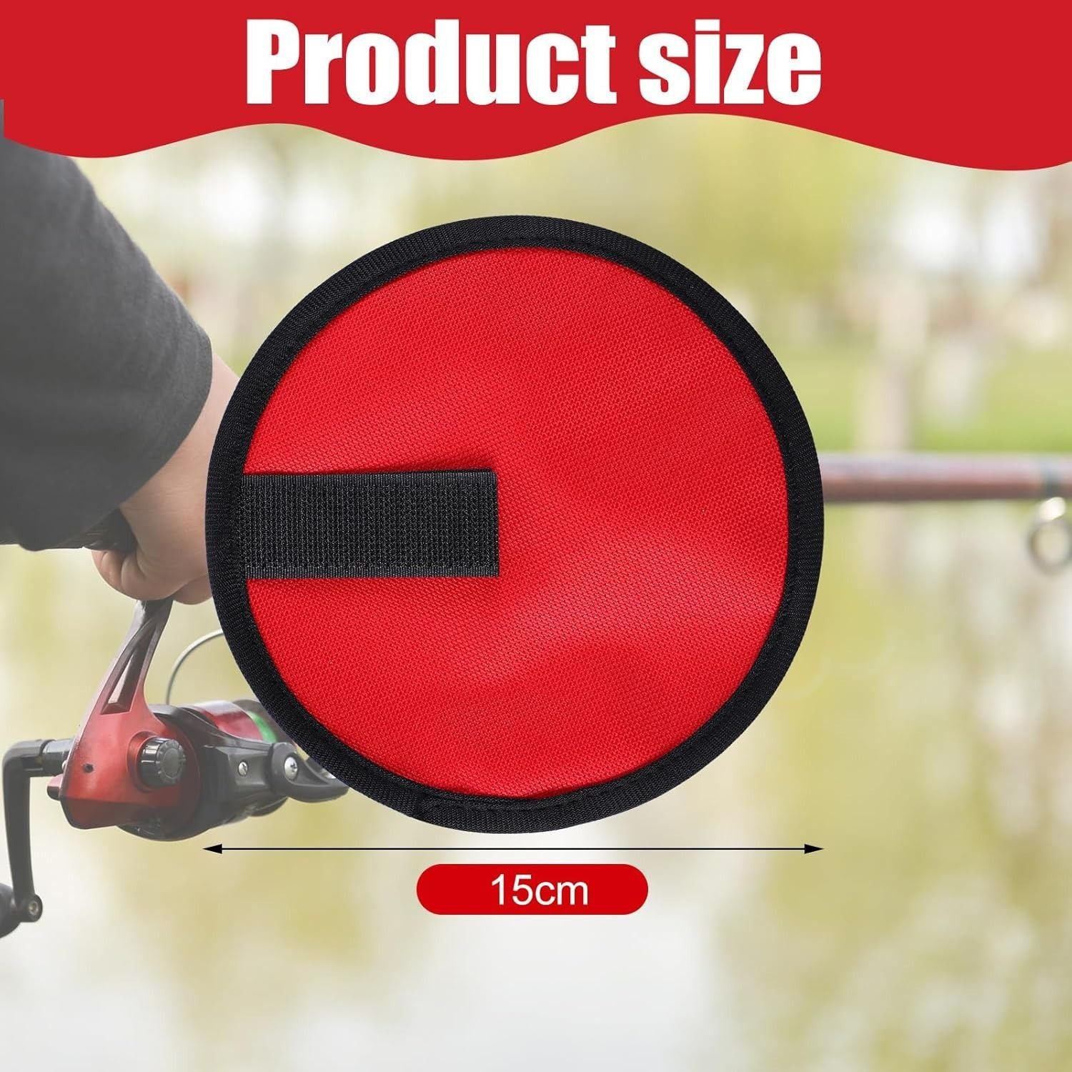 8 Pack Fishing Lure Covers Bait Gloves Lure Shield Wrap Fishing Hook Cover Easily See Bait Storage Protector Guard to Keep Fishermen Safe for  Rod（red）