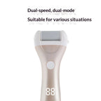 Callus Remover for Feet, Electric Foot File Callus Removers Rechargeable Waterproof Pedicure Tools Foot Scrubber Shaver Feet Care Tool for Cracked Heels Dead Skin （Golden）