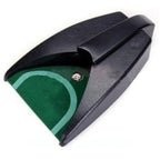 Automatic Putting Machine - Auto Returning Golf Cup Training Aid for Indoor/Outdoor Practice（black,27*16.5*6cm）