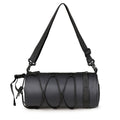 Bike Handlebar Bag, Bicycle Front Bag Shoulder Bag Storage Bag with Shoulder Strap for Road Mountain Bike Cycling Travel（black,22*11*11cm)