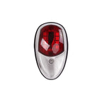 Boat Navigation Lights Red and Green Bow Light LED  Vertical Mount 1 Pair (Vacuum Electroplate Silver)