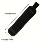 Magnetic Wristband by Wrap-It Storage - Black - Great Father Gift Wrist Magnet Tool Belt and Screw Holder（Black 5 rows with 10 magnets）Only wristband