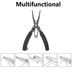 Stainless Steel Professional Multifunctional Fish Plier,Portable Fishing Multitool Pliers for aficionado of fishing, and even a green-hand starter（primary colors）