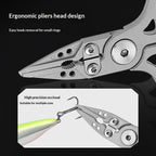 Fishing Pliers Saltwater, Stainless Steel Fishing Pliers with Split Ring, Fish Hook Remover,  Fishing Gift for Men