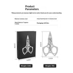 Fishing Pliers Saltwater, Stainless Steel Fishing Pliers with Split Ring, Fish Hook Remover,  Fishing Gift for Men