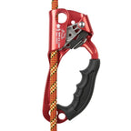 Hand Ascender Rock Climbing Tree Arborist Rappelling Gear Equipment Rope Clamp for 8~13MM Rope for Rock Tree Climbing Arborist Rescue Mountaineering Caving（red）