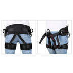 Climbing belts, Thicken Professional Half Body Safety Belt Climbing Gear for Tree Climbing, Fire Rescue, Rappelling and Other Outdoor Adventure Activities