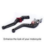 Short Brake and Clutch Levers for, Motorcycle levers-Black，Motorcycle short handle Suitable for  MT07 MT09 2013-2021 MT07/Tracker MT09（15cn)