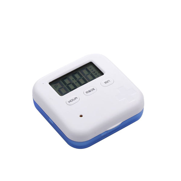 Smart Pill Organizer with 5 Alarm Reminders (2 pcs)