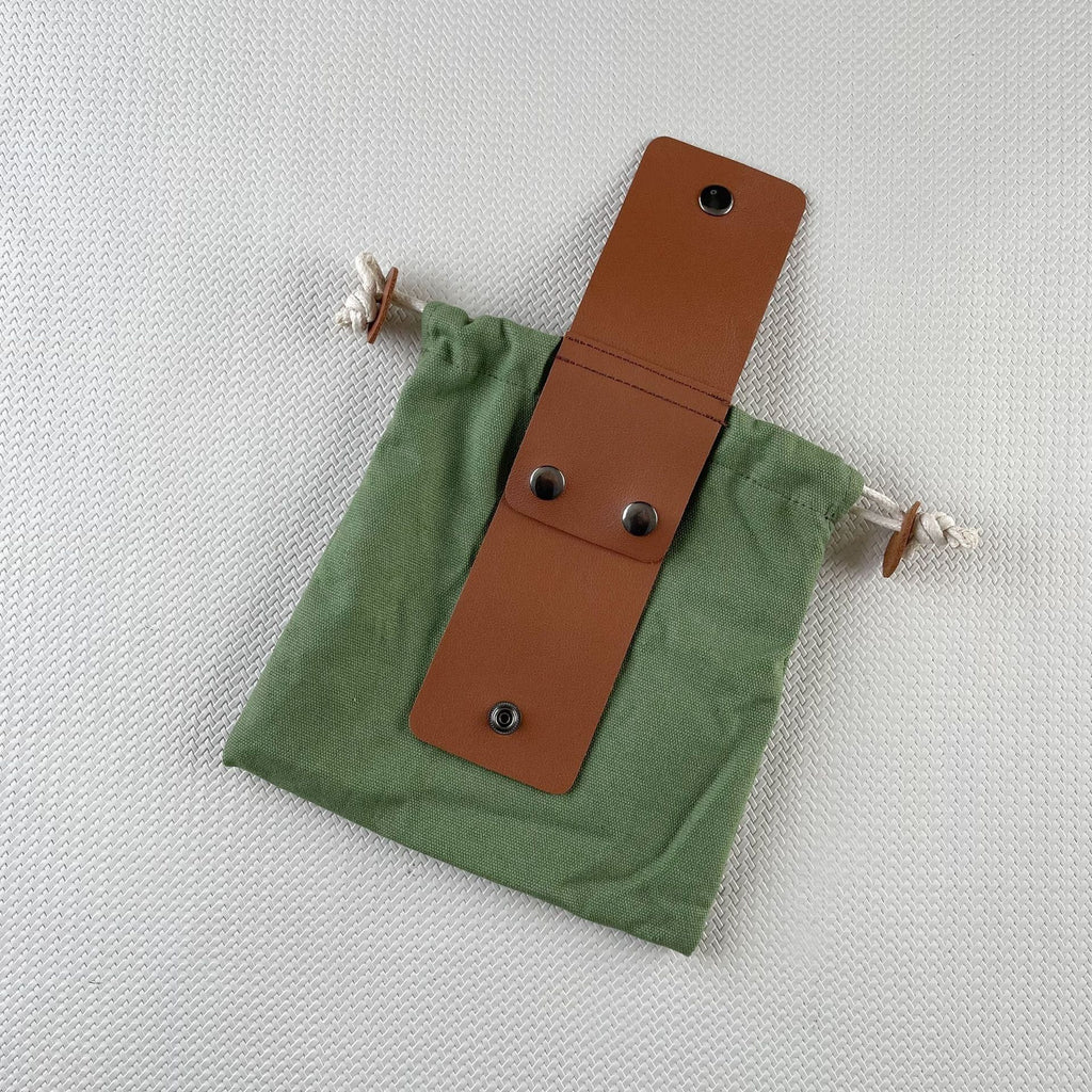 Foraging Bag Canvas Foldable Outdoor Camping Foraging Bag Mushroom Storage Jungle Craft Belt Fire Seed Pouring Bag Travel Camping Hiking Bag (Green)
