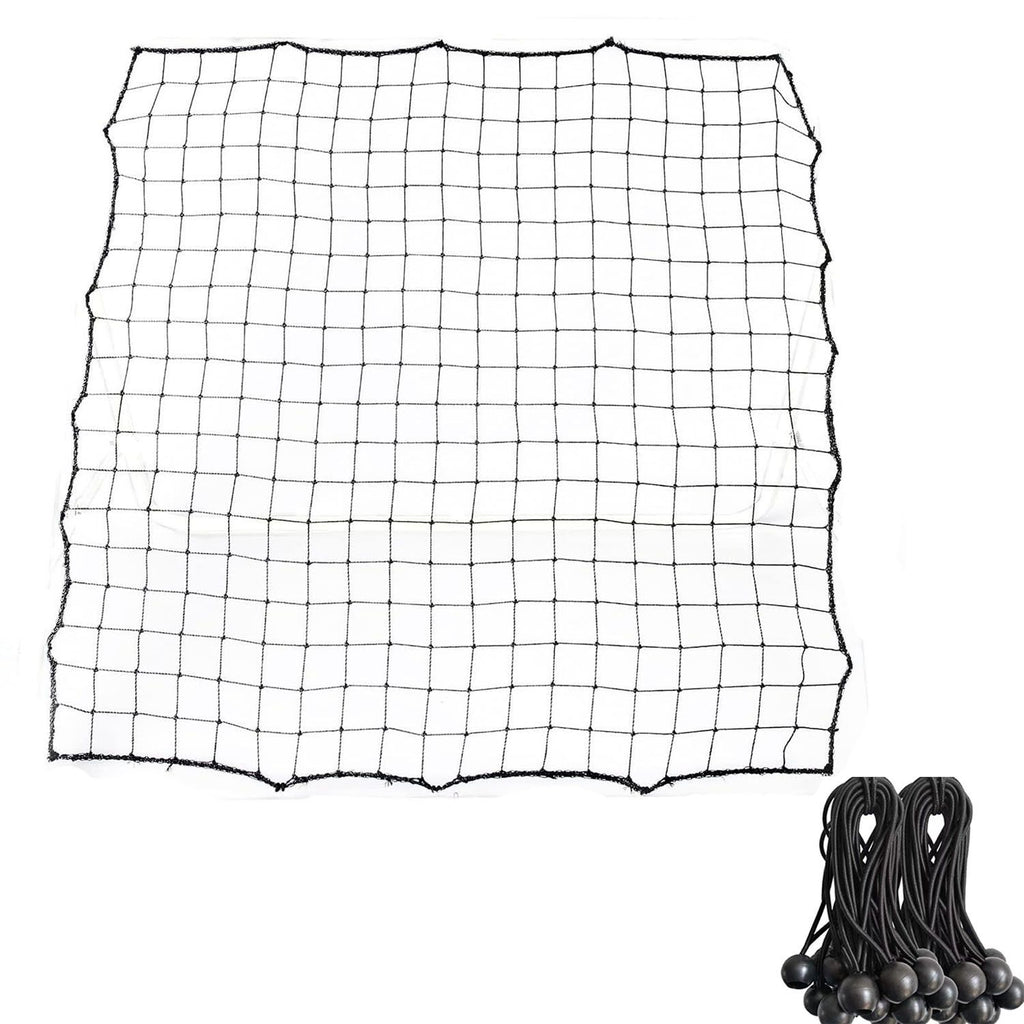100*100cm Replacement Soccer Rebounder Net Soccer Rebounder Net Soccer Rebounder Net Bounce Back Kickback Football Practice Training Aid （1 net+20 elastic ropes）