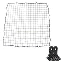 100*100cm Replacement Soccer Rebounder Net Soccer Rebounder Net Soccer Rebounder Net Bounce Back Kickback Football Practice Training Aid （1 net+20 elastic ropes）